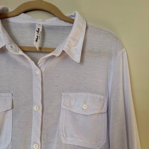 White Mark Couture Collection White Button Down Shirt